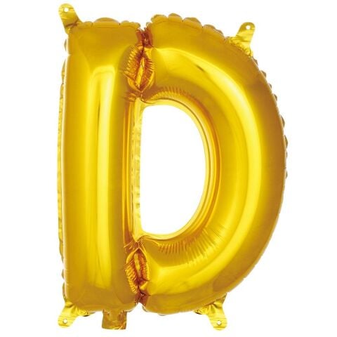 D- HARF 16 İNC GOLD RENK BALON 36 CM