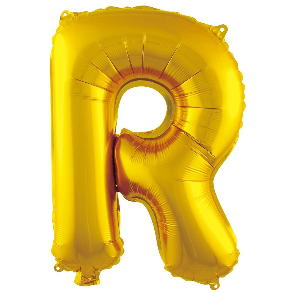 R- HARF 16 İNC GOLD RENK BALON 36 CM