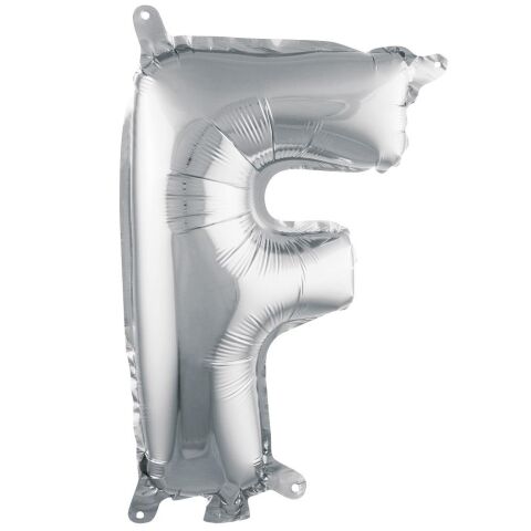 F- HARF 16 İNC GÜMÜŞ RENK BALON 36 CM