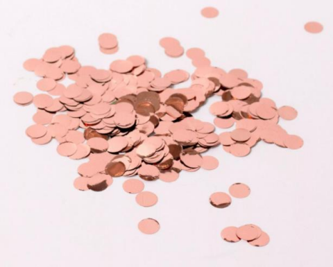 METALİZE BALON İÇİ YILDIZ ROSEGOLD PUL