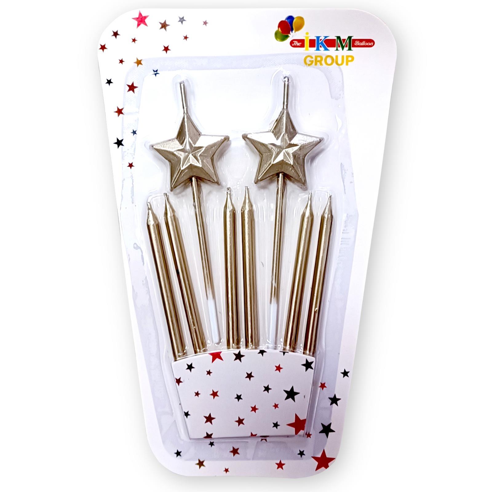 2 Lİ ÇUBUKLU YILDIZ ROSEGOLD MUM PK:12 KL:360