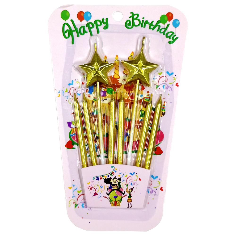 2 Lİ ÇUBUKLU YILDIZ GOLD MUM PK:12 KL:360