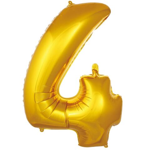 4- RAKAM 16 İNC GOLD RENK BALON 36 CM