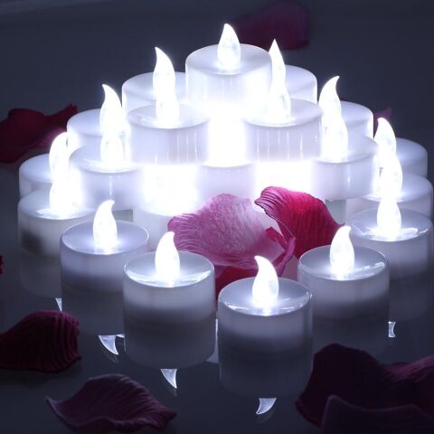 2*3,5CM PİLLİ BEYAZ TEALİGHT MUM