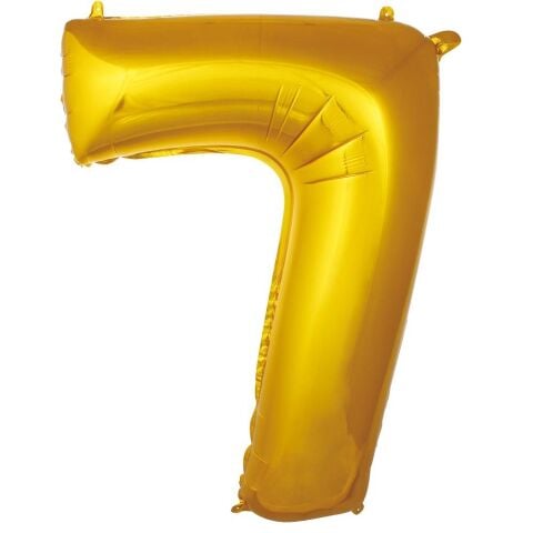 7- RAKAM 16 İNC GOLD RENK BALON 36 CM