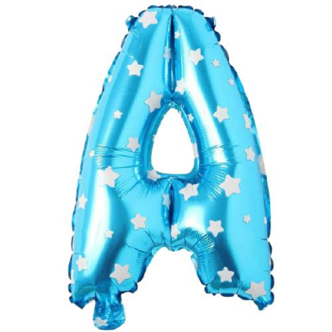 A- HARF 16 İNC MAVİ RENK BALON 36 CM