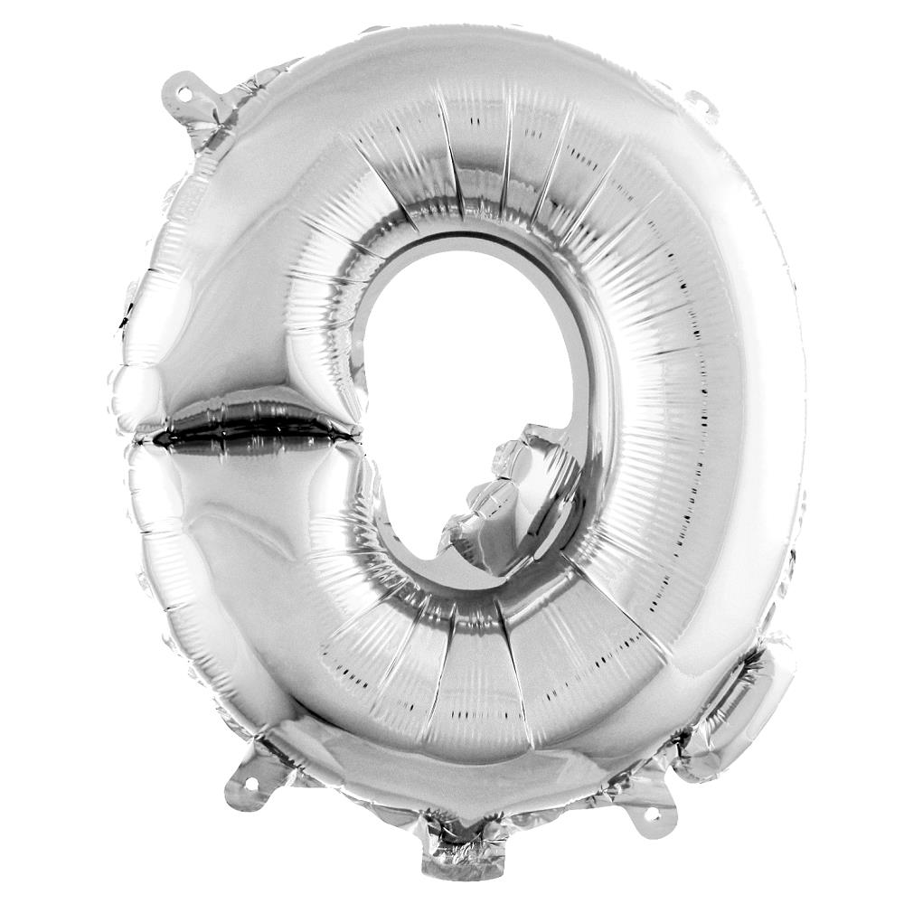 Q- HARF 40 İNC GÜMÜŞ RENK BALON 100 CM