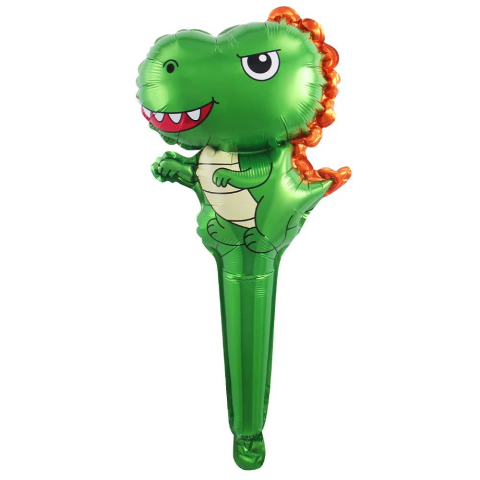 SAPLI T-REX YEŞİL DİNAZOR FOLYO BALON 25*59,5