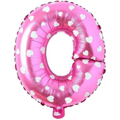 O- HARF 16 İNC PEMBE RENK BALON 36 CM