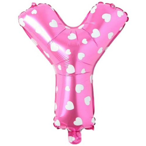 Y- HARF 16 İNC PEMBE RENK BALON 36 CM