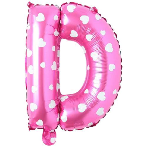 D- HARF 16 İNC PEMBE RENK BALON 36 CM