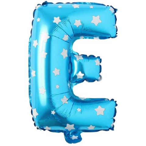 E- HARF 16 İNC MAVİ RENK BALON 36 CM