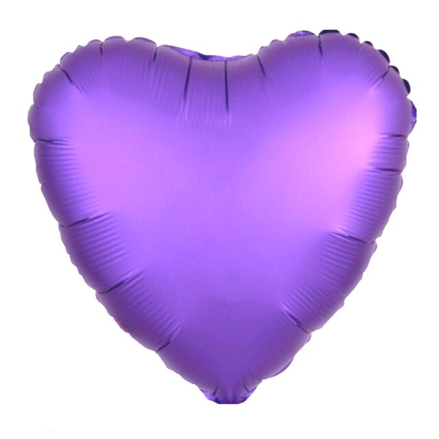 18 İNC KALP MOR RENK FOLYO BALON