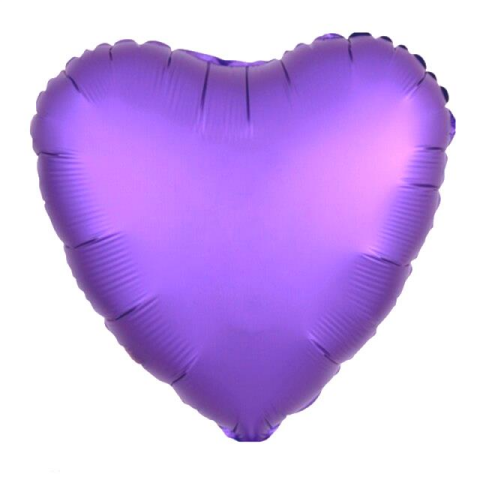 18 İNC KALP MOR RENK FOLYO BALON