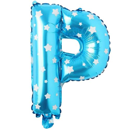 P- HARF 16 İNC MAVİ RENK BALON 36 CM