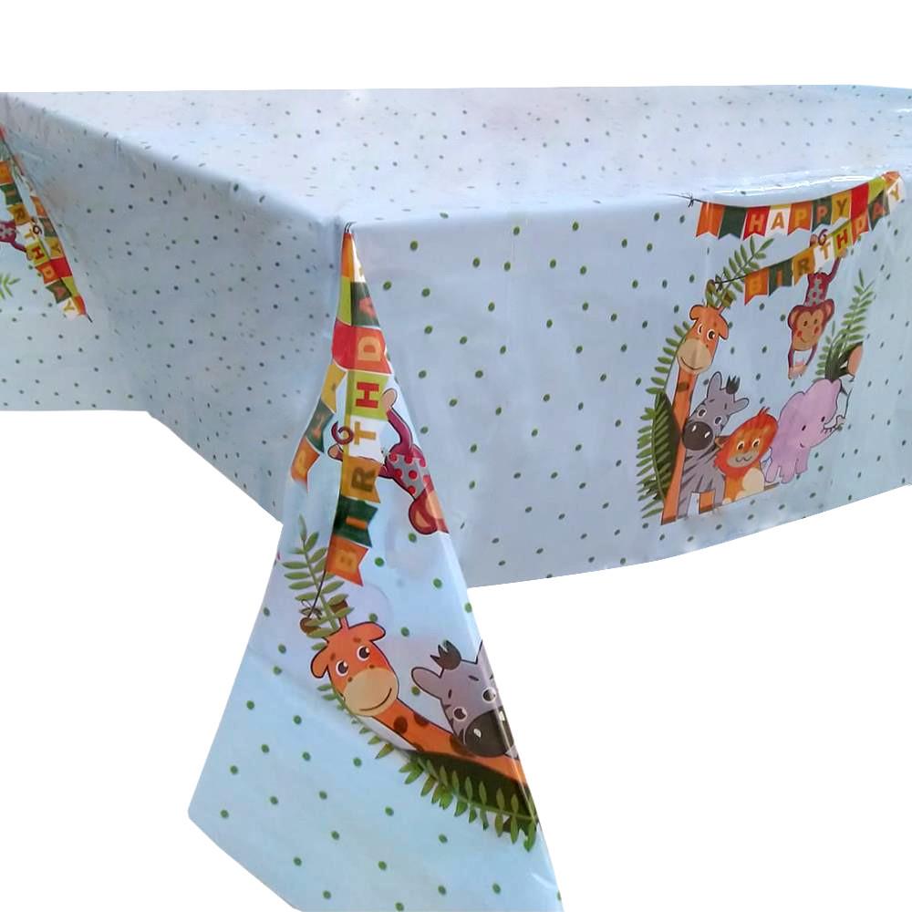 PLASTİK SAFARİ BASKILI MASA ÖRTÜSÜ 120*180cm