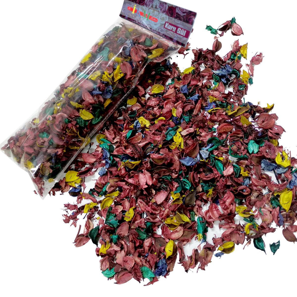200 GR DEKORATİF RENKLİ GÜL KURUSU
