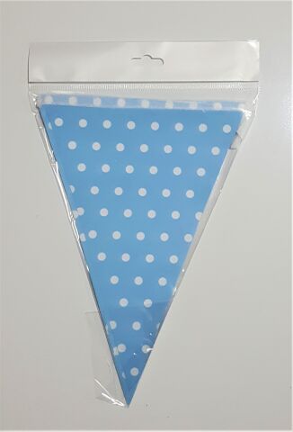 PUANLI MAVİ ÜÇGEN FLAMA