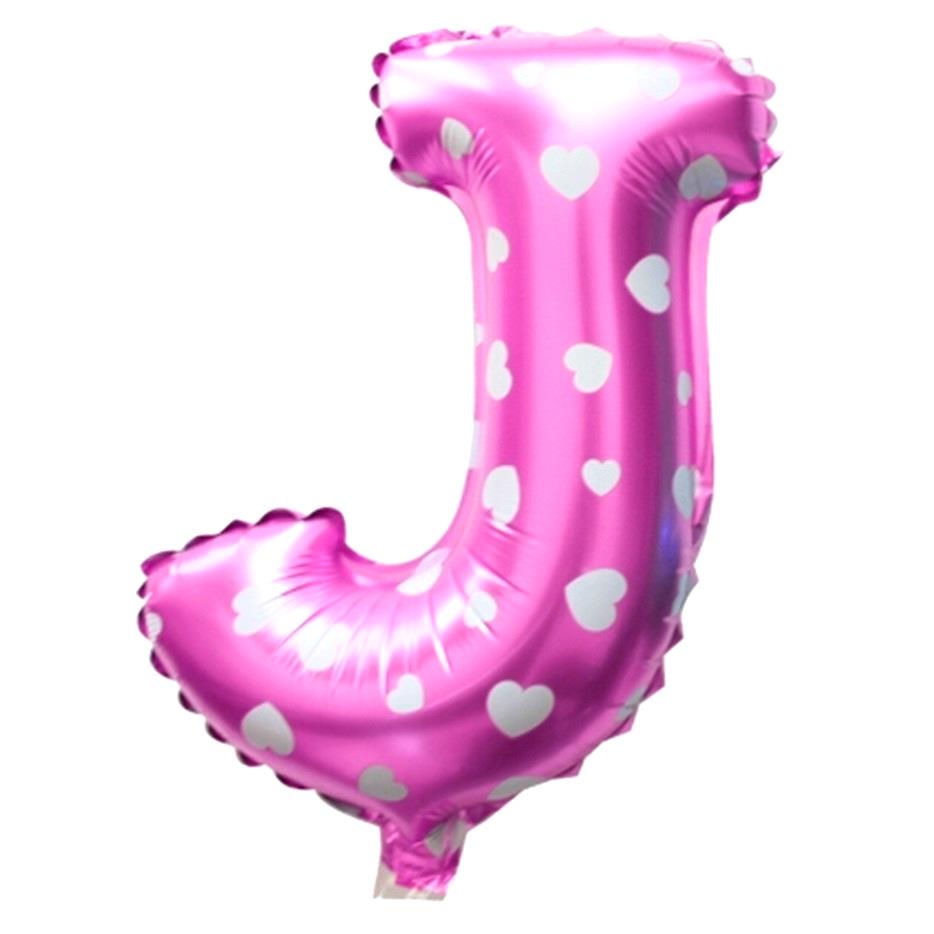 J- HARF 16 İNC PEMBE RENK BALON  36 CM