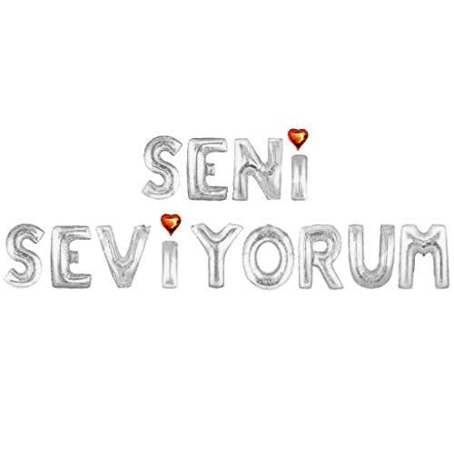 SENİ SEVİYORUM GÜMÜŞ SET BALON
