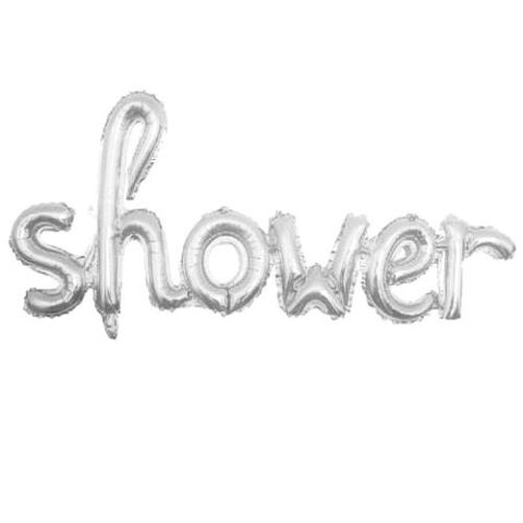 SHOWER GÜMÜŞ FOLYO BALON 47*107,5