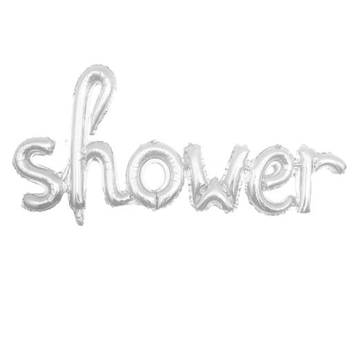 SHOWER GÜMÜŞ FOLYO BALON 47*107,5