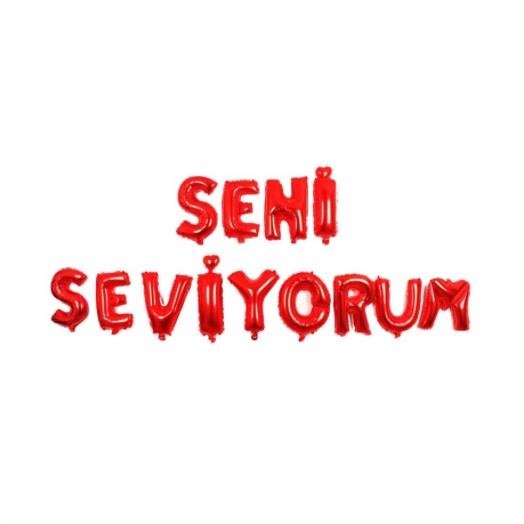 SENİ SEVİYORUM KIRMIZI SET BALON