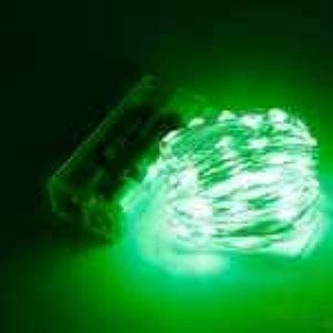 2 PİLLİ 3 MT YEŞİL RENK TEL LED