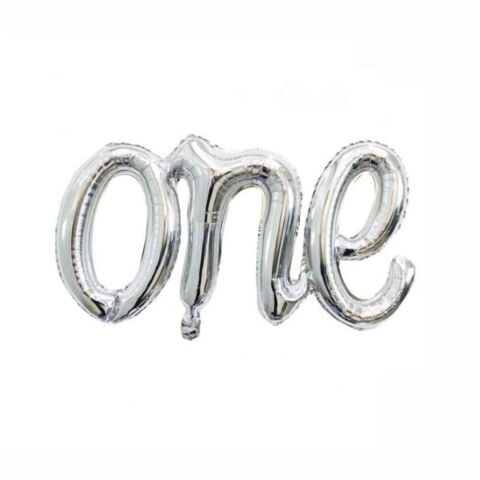 ONE GÜMÜŞ FOLYO BALON  50*107