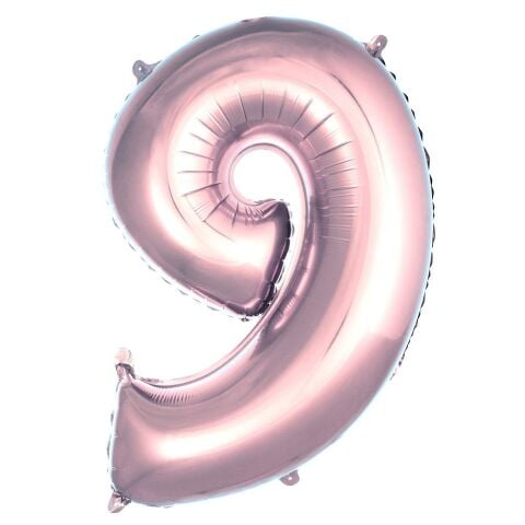 9- RAKAM 40 İNC ROSEGOLD RENK BALON 100 CM