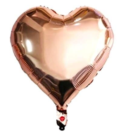 24 İNC KALP ROSEGOLD RENK FOLYO BALON