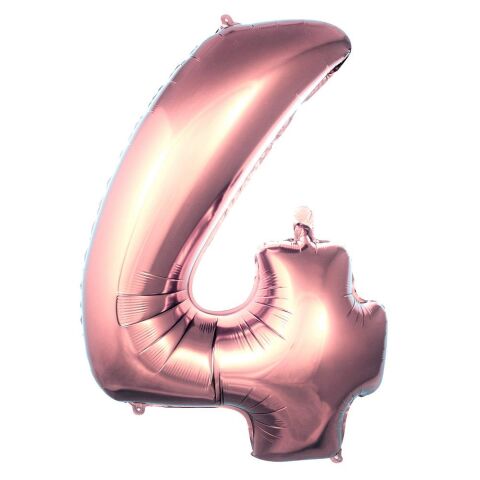 4- RAKAM 40 İNC ROSEGOLD RENK BALON 100 CM