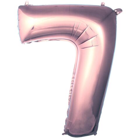 7- RAKAM 40 İNC ROSEGOLD RENK BALON 100 CM