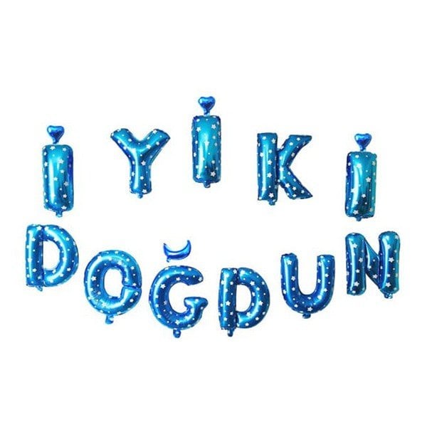 İYİKİ DOĞDUN MAVİ SET BALON