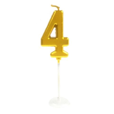 KÜÇÜK BOY 4 RAKAM GOLD MUM 8CM PK:100 KL:1000