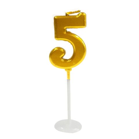 KÜÇÜK BOY 5 RAKAM GOLD MUM 8CM PK:100 KL:1000