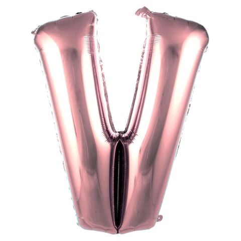 V- HARF 40 İNC ROSEGOLD RENK BALON 100 CM