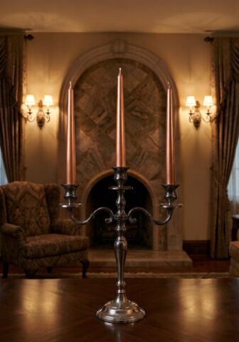 25 CM ŞAMDAN ROSEGOLD MUM