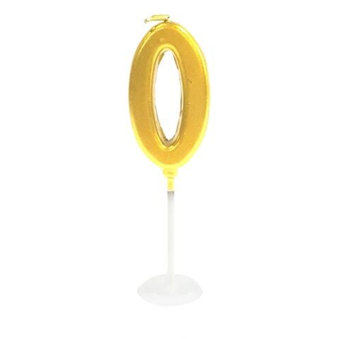 KÜÇÜK BOY 0 RAKAM GOLD MUM 8CM PK:100 KL:1000