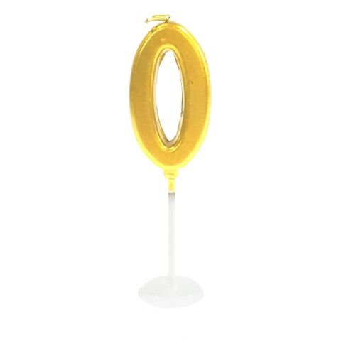 KÜÇÜK BOY 0 RAKAM GOLD MUM 8CM PK:100 KL:1000