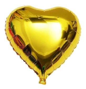 34 İNC KALP GOLD FOLYO BALON 100 CM