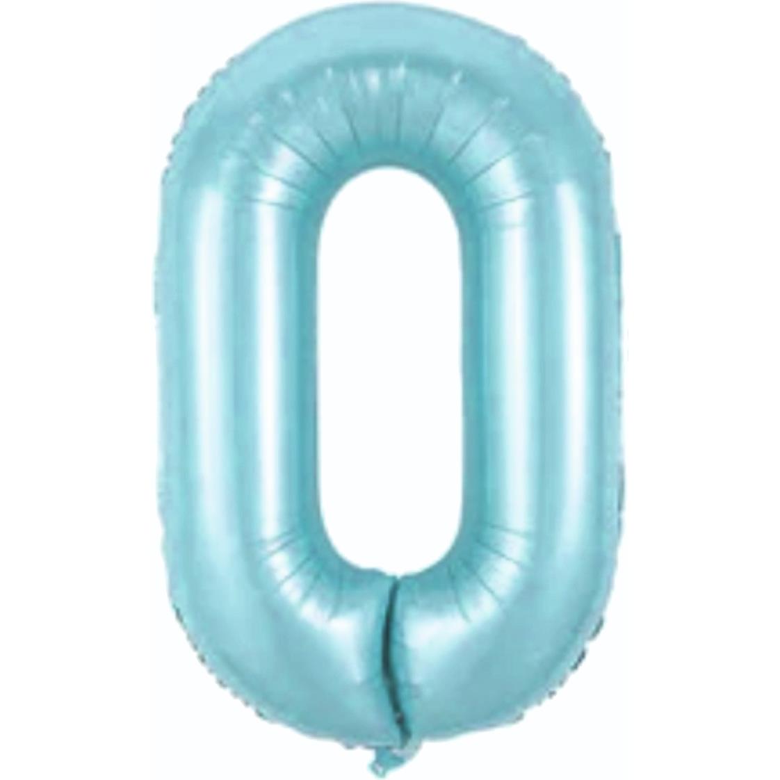 0- RAKAM 34 İNC MAVİ RENK BALON 76 CM
