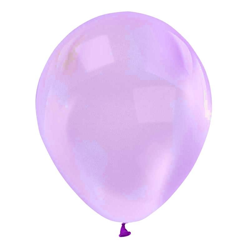 12 BASKI BALONU  EXTRA ŞEFFAF VİOLET 100 LÜ