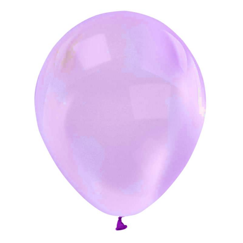 12 BASKI BALONU  EXTRA ŞEFFAF VİOLET 100 LÜ