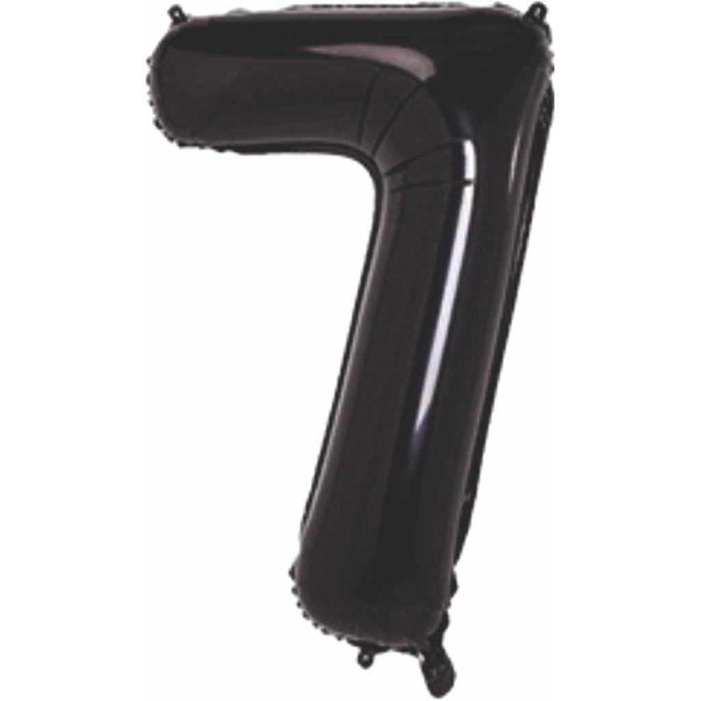 7- RAKAM 34 İNC SİYAH RENK BALON 76 CM