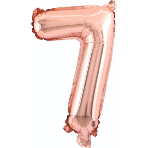 7- RAKAM 34 İNC ROSEGOLD RENK BALON 76 CM