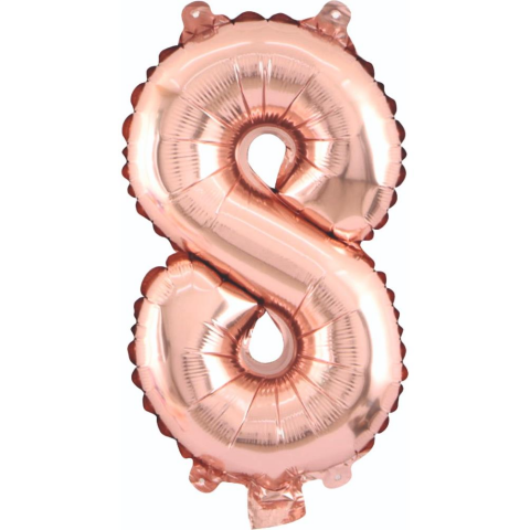 8- RAKAM 34 İNC ROSEGOLD RENK BALON 76 CM