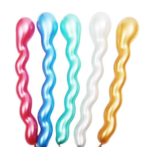 CROM BURGULU KARIŞIK RENK SOSİS BALON 50 Lİ