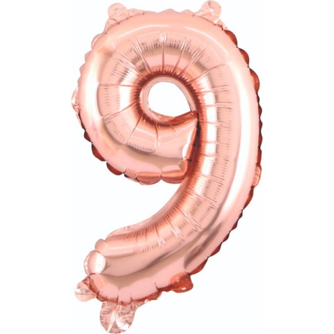 9- RAKAM 34 İNC ROSEGOLD RENK BALON 76 CM
