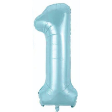 1- RAKAM 34 İNC MAVİ RENK BALON 76 CM